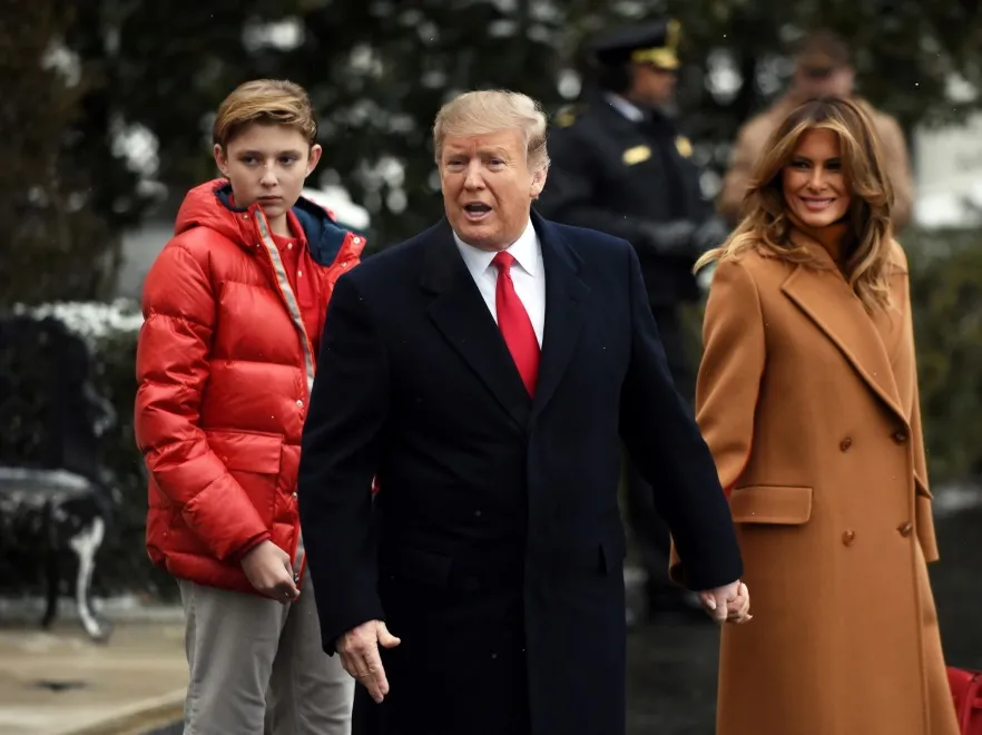 Melania Trump; Donald Trump; Barron Trump