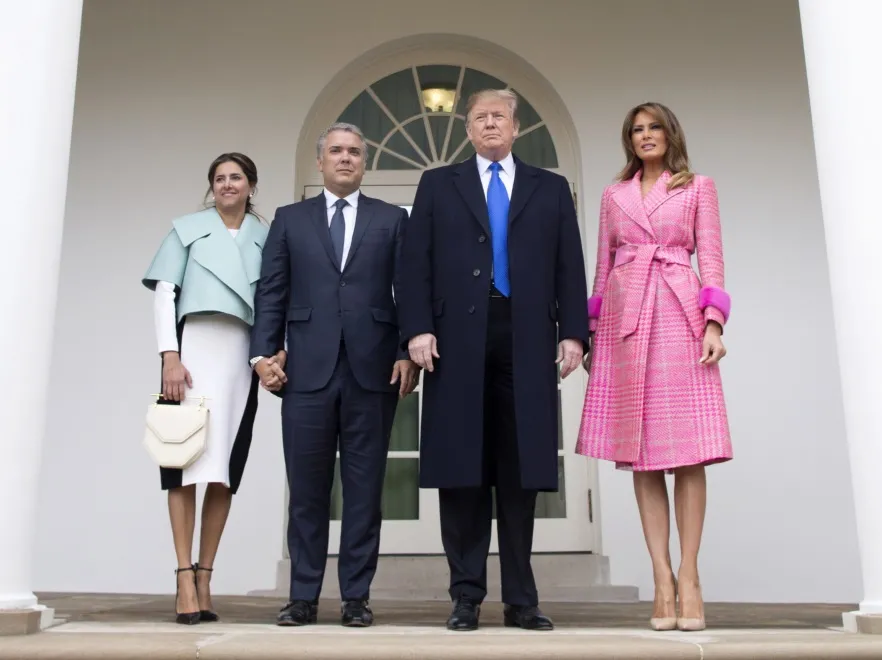 Maria Juliana Ruiz Sandoval; Ivan Duque; Donald Trump; Melania Trump
