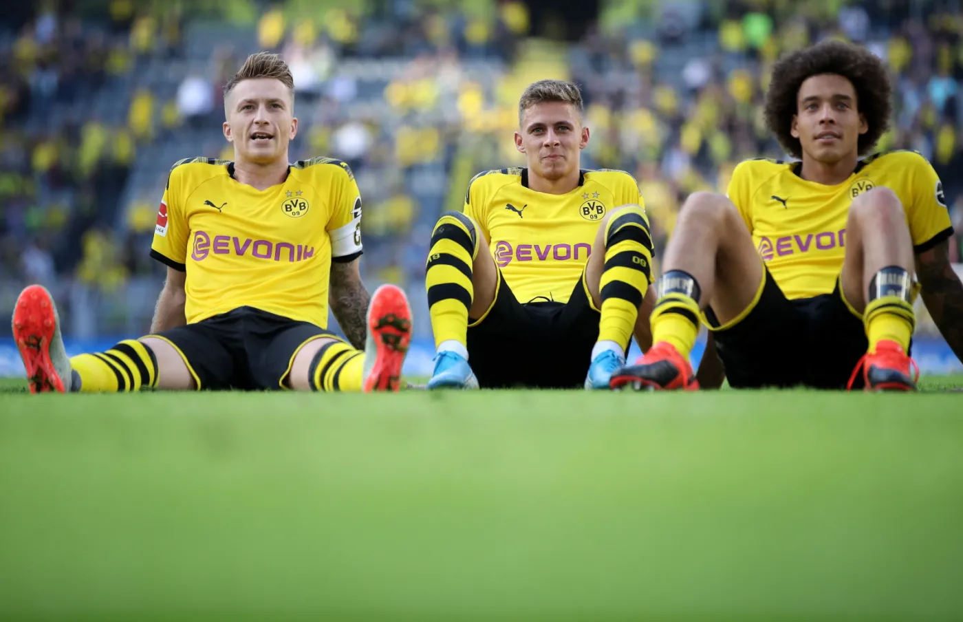 Marco Reus, Thorgan Hazard i Axel Witsel