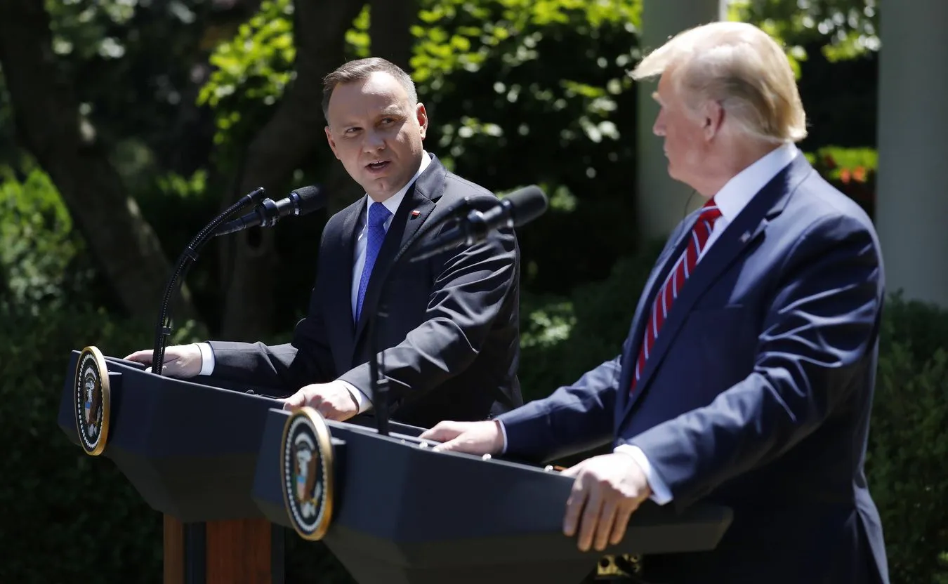 Prezydent Andrzej Duda z Donaldem Trumpem