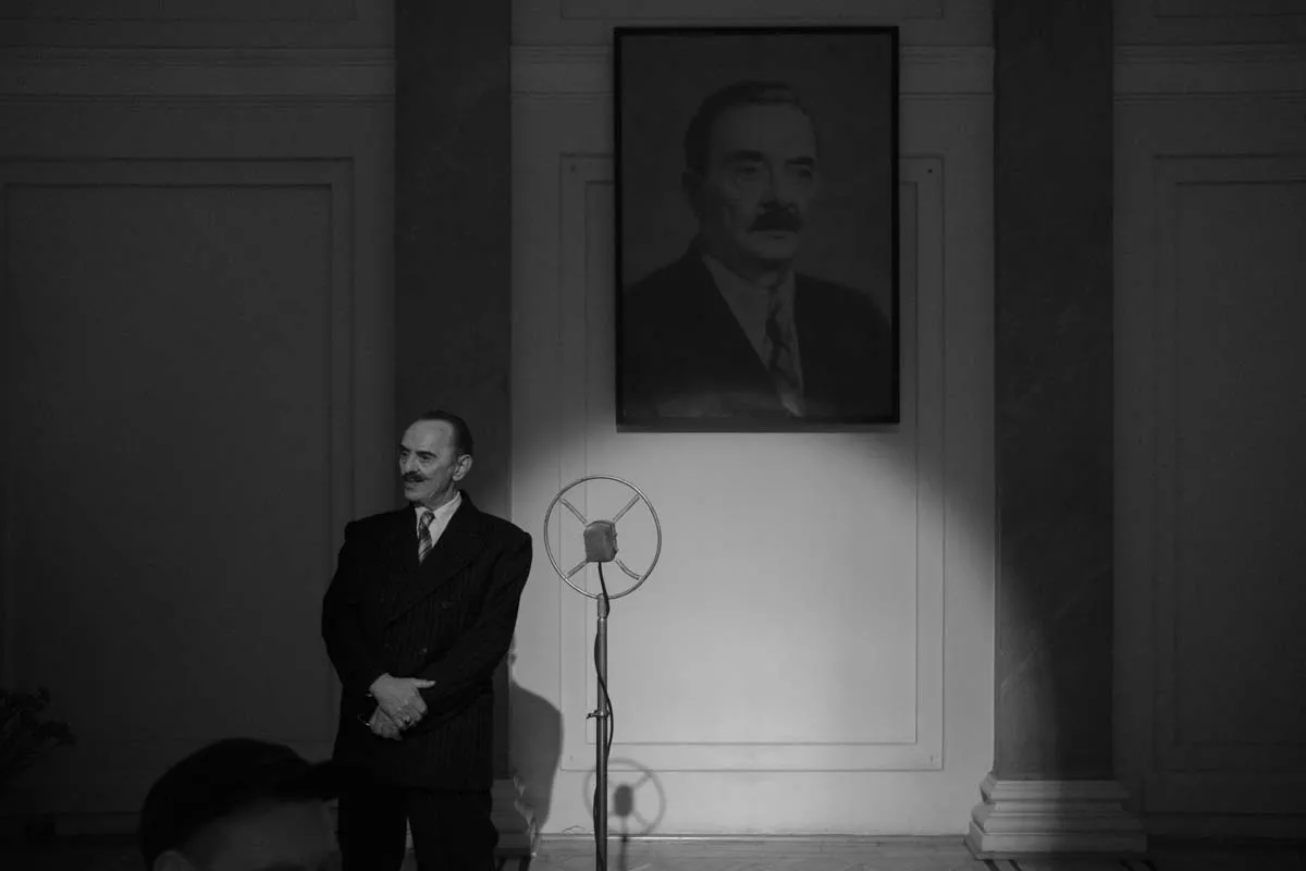 Jezry Bończak jako Bolesław Bierut w filmie "Pan T."