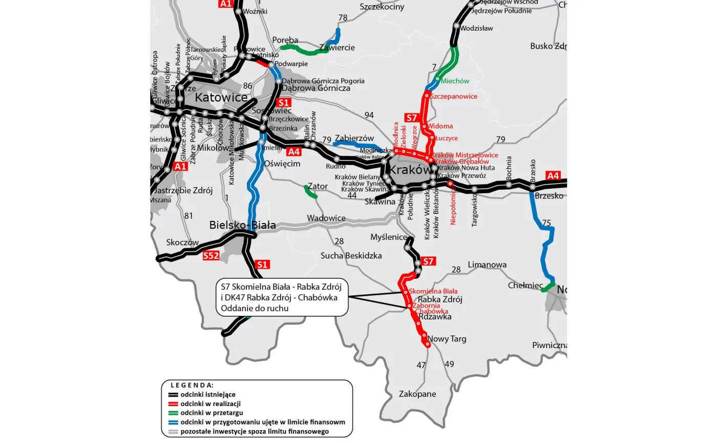 Zakopianka na nowym odcinku zakorkowana. GDDKiA ma na to sposób
