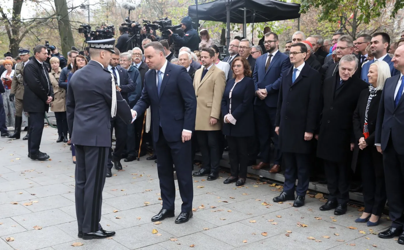 Uroczystości odsłonięcia pomnika Wojciecha Korfantego