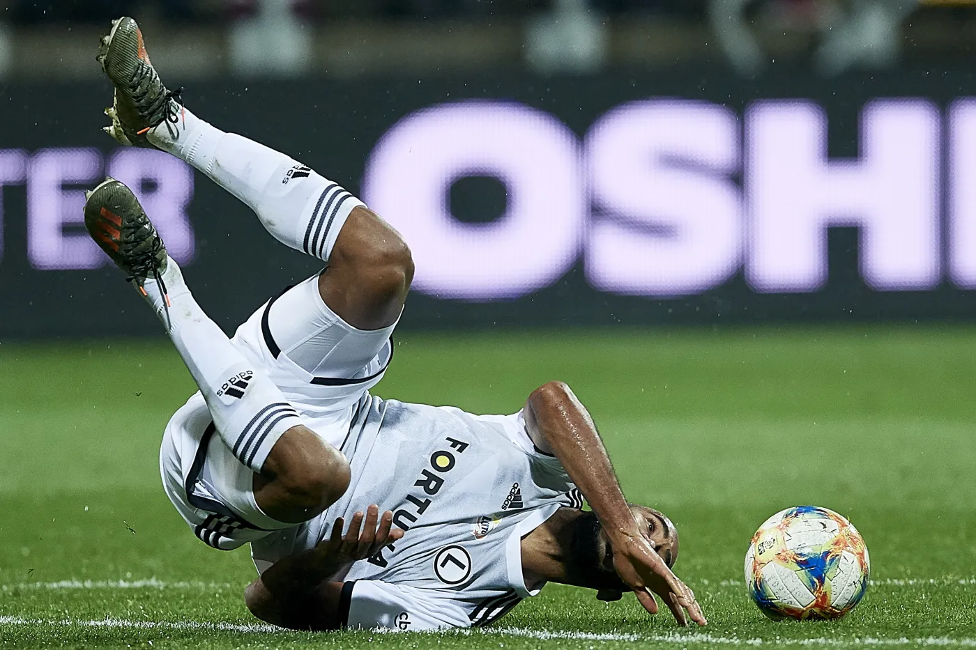 Piłkarz Legii Warszawa Jose Kante podczas meczu Ekstraklasy z Arką Gdynia