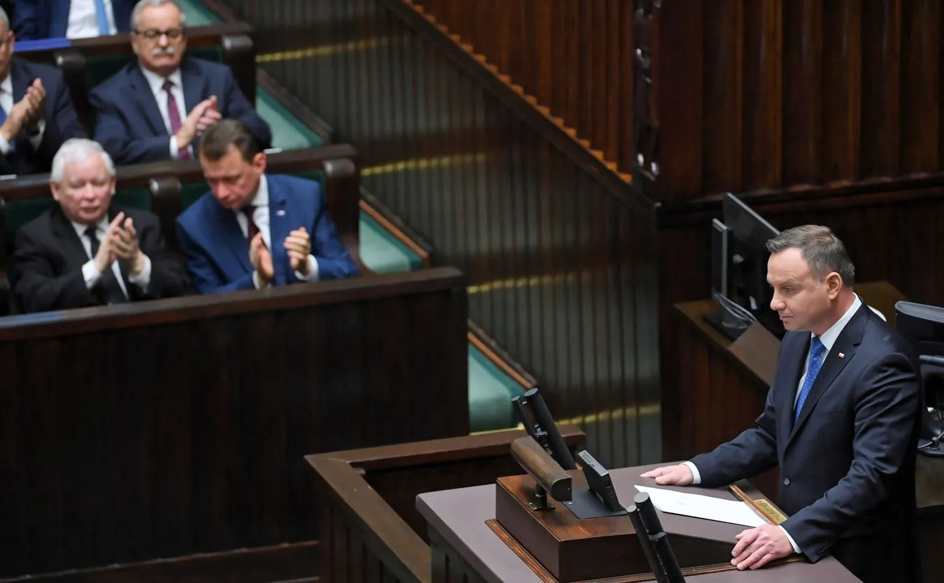 Orędzie prezydenta Andrzeja Dudy w Sejmie