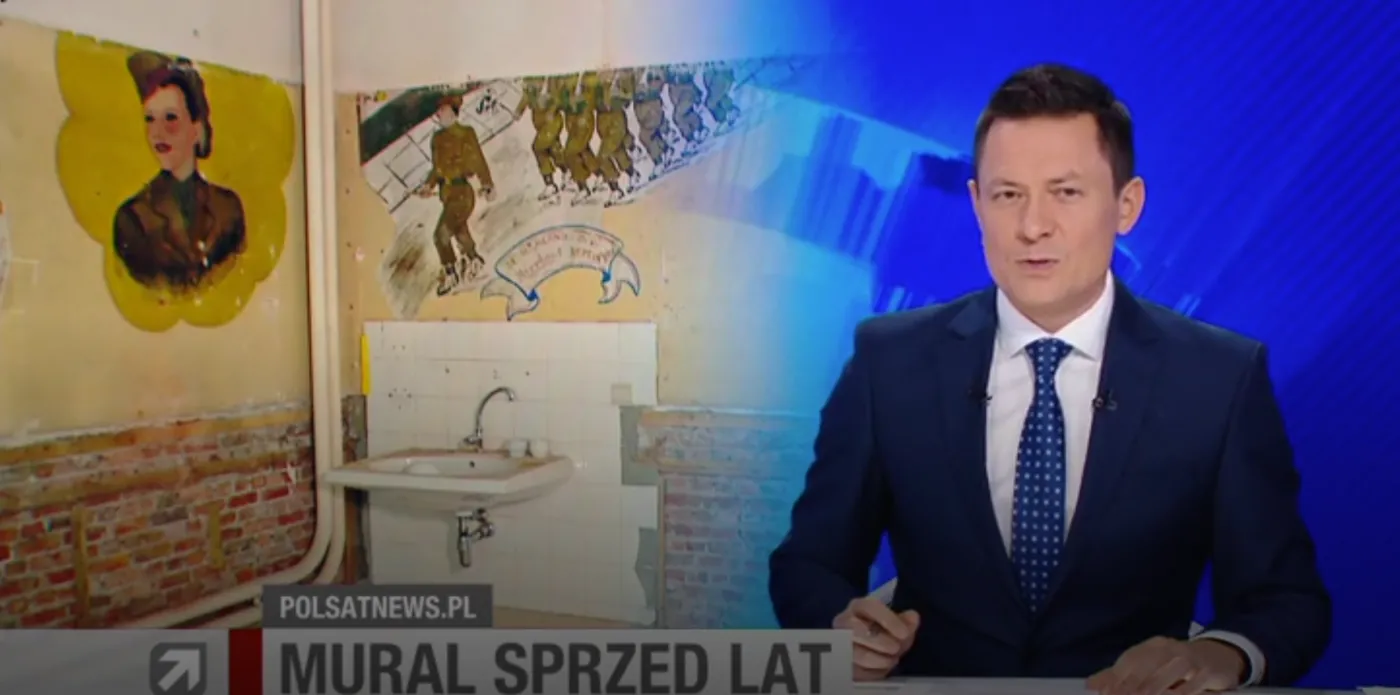 Niezwykłe graffiti odkryte w belgijskim mieście, które wyzwalała brygada gen. Maczka [WIDEO]