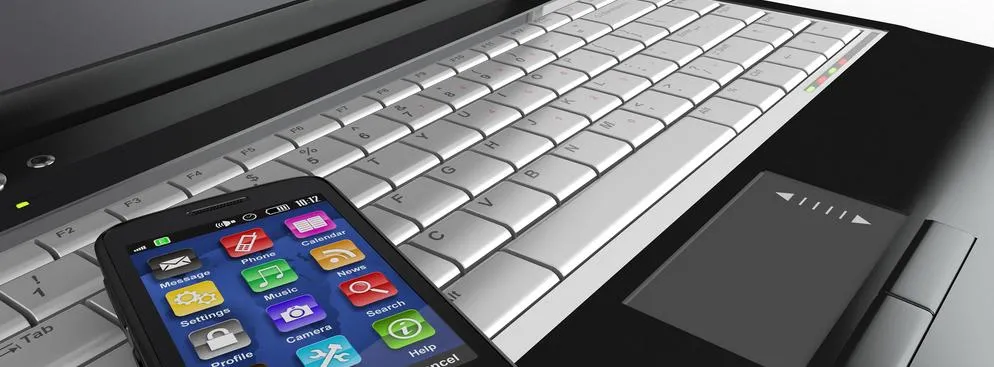 telefon, komórka, smartfon, komputer, laptop