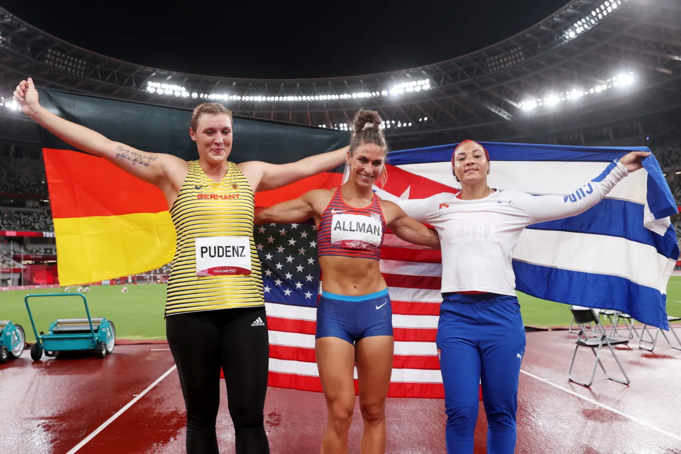 Medalistki konkursu rzutu dyskiem 