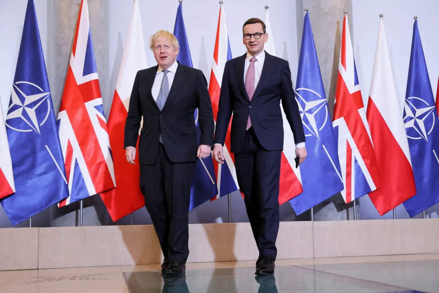 Morawiecki po spotkaniu z Johnsonem: Celem politycznym Putina jest rozbicie NATO