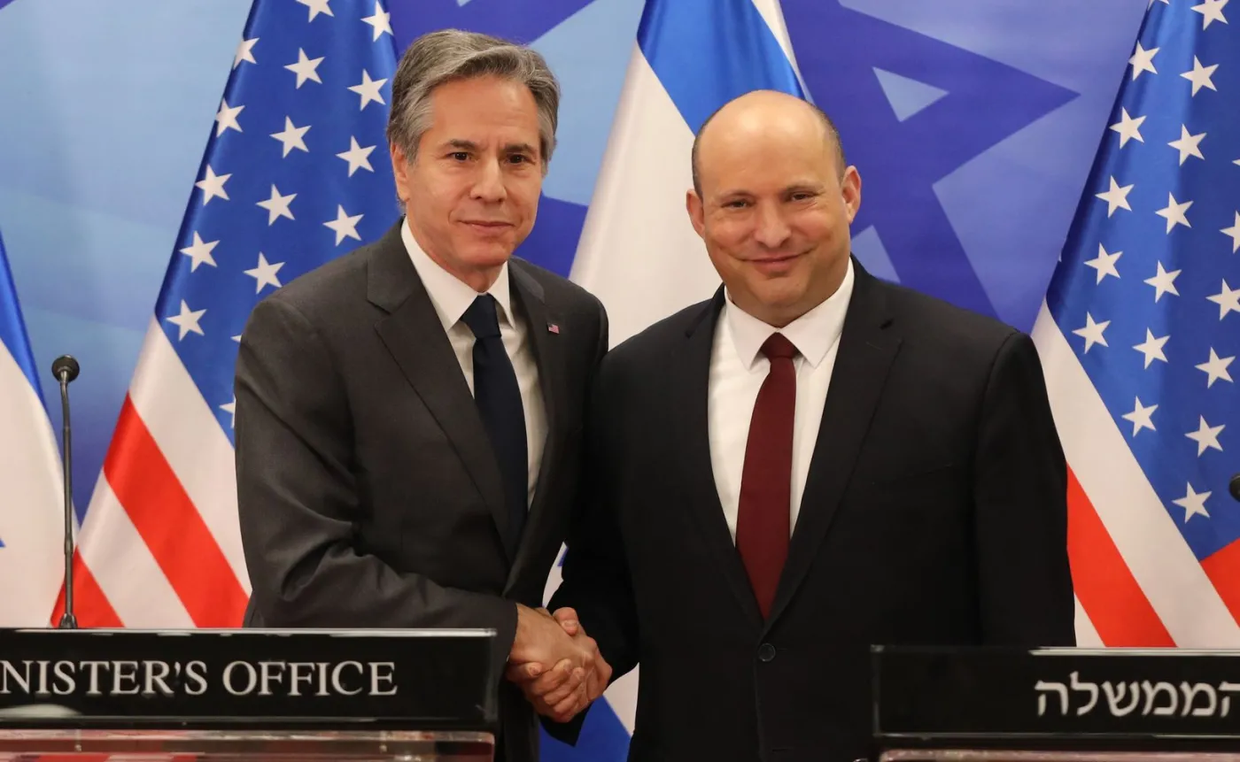 Blinken w Izraelu: USA popierają wysiłki dyplomatyczne premiera Beneta wobec Rosji i Ukrainy