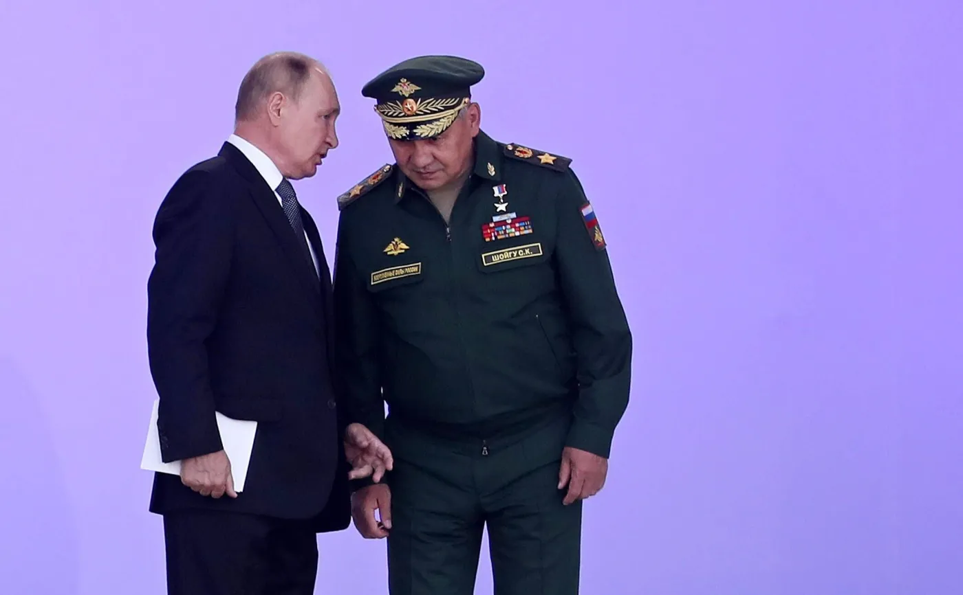 Władimir Putin i Siergiej Szojgu