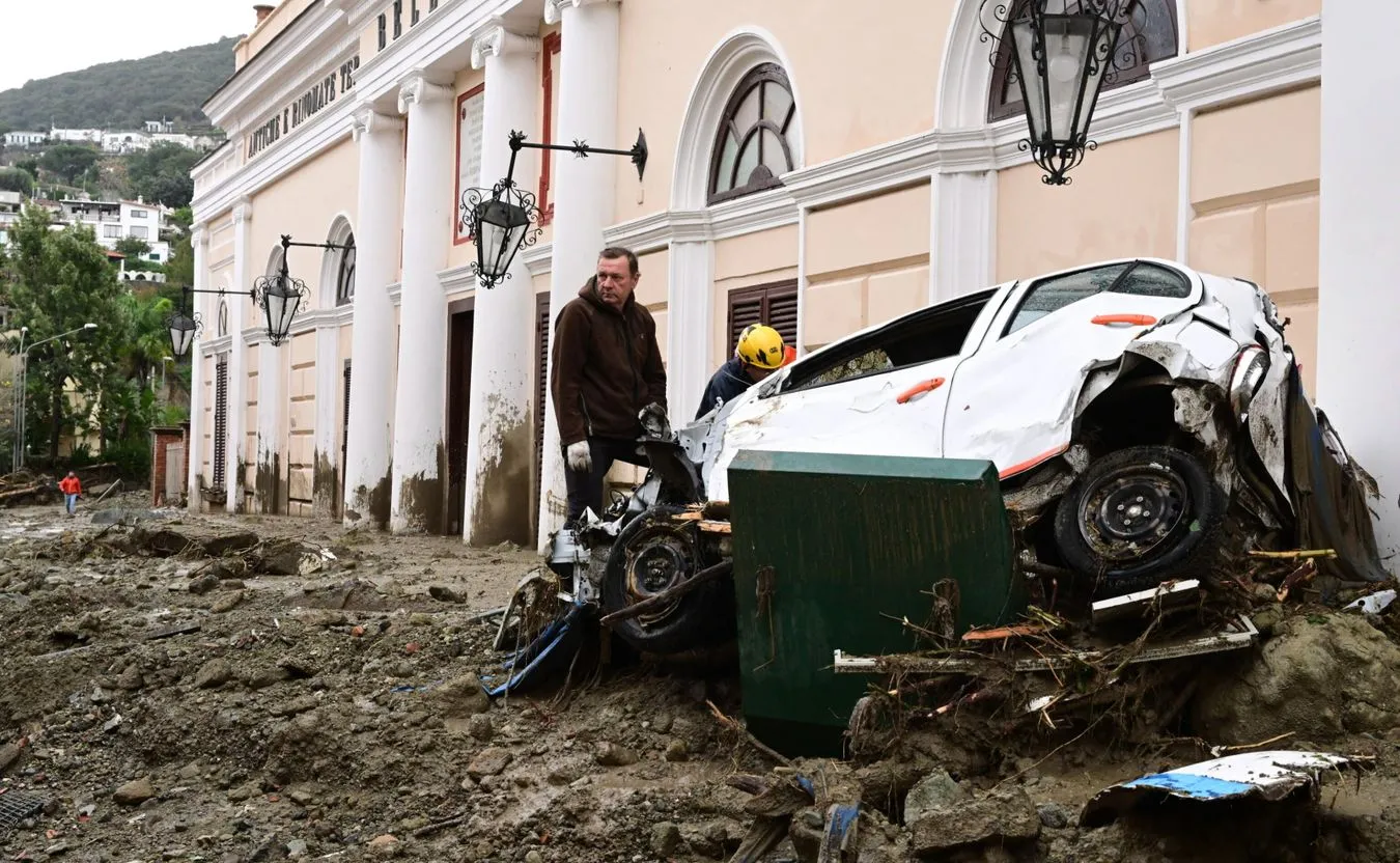 Osuwisko na włoskiej wyspie Ischia