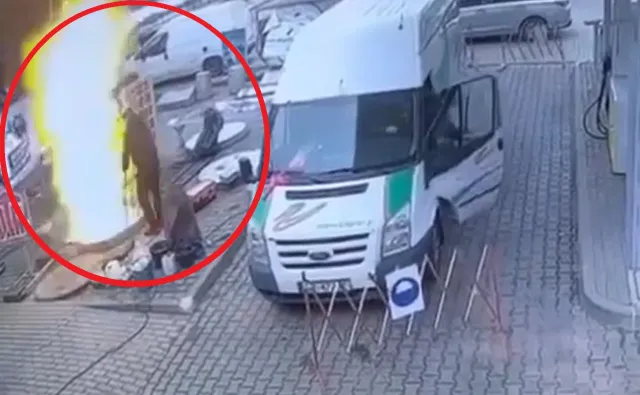 Wybuch na stacji w Zgorzelcu. Przerażające wideo z eksplozji