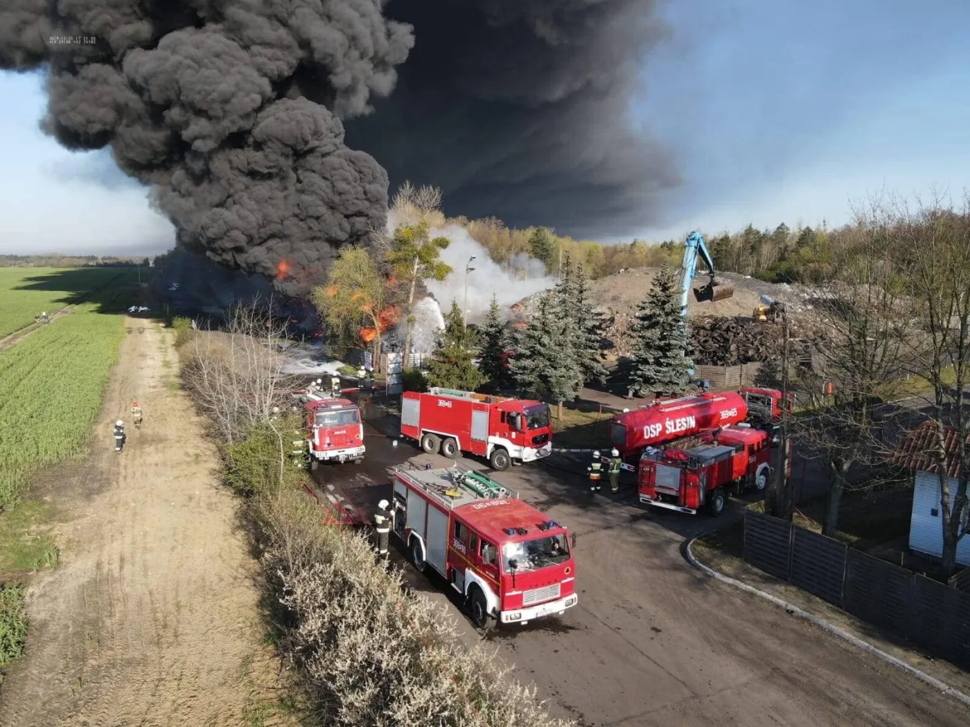 Potężny pożar w Koninie. Podejrzany wyjaśnił, dlaczego postanowił podłożyć ogień...