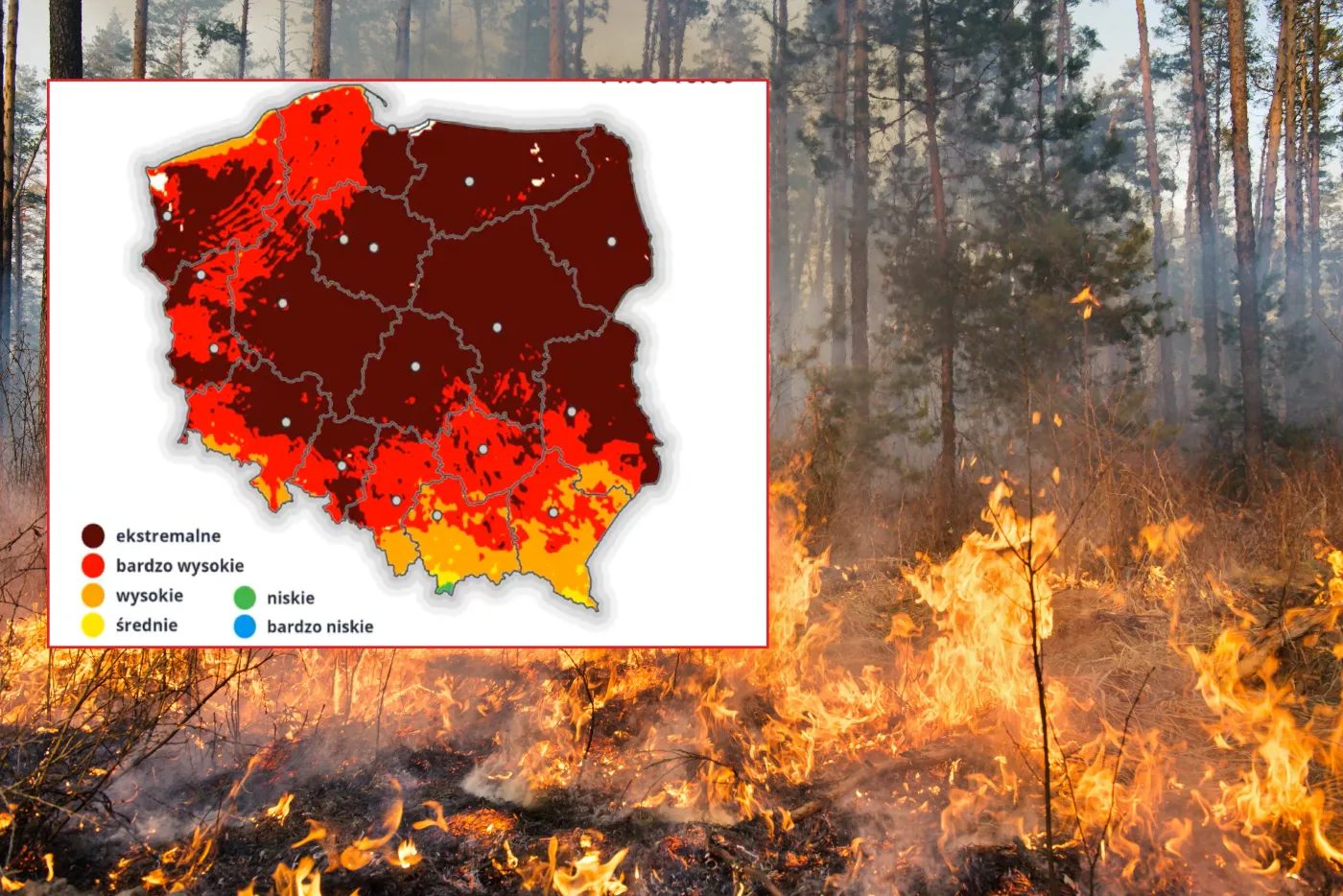 Czarny scenariusz dla Polski. Które regiony są najbardziej zagrożone? [MAPA]