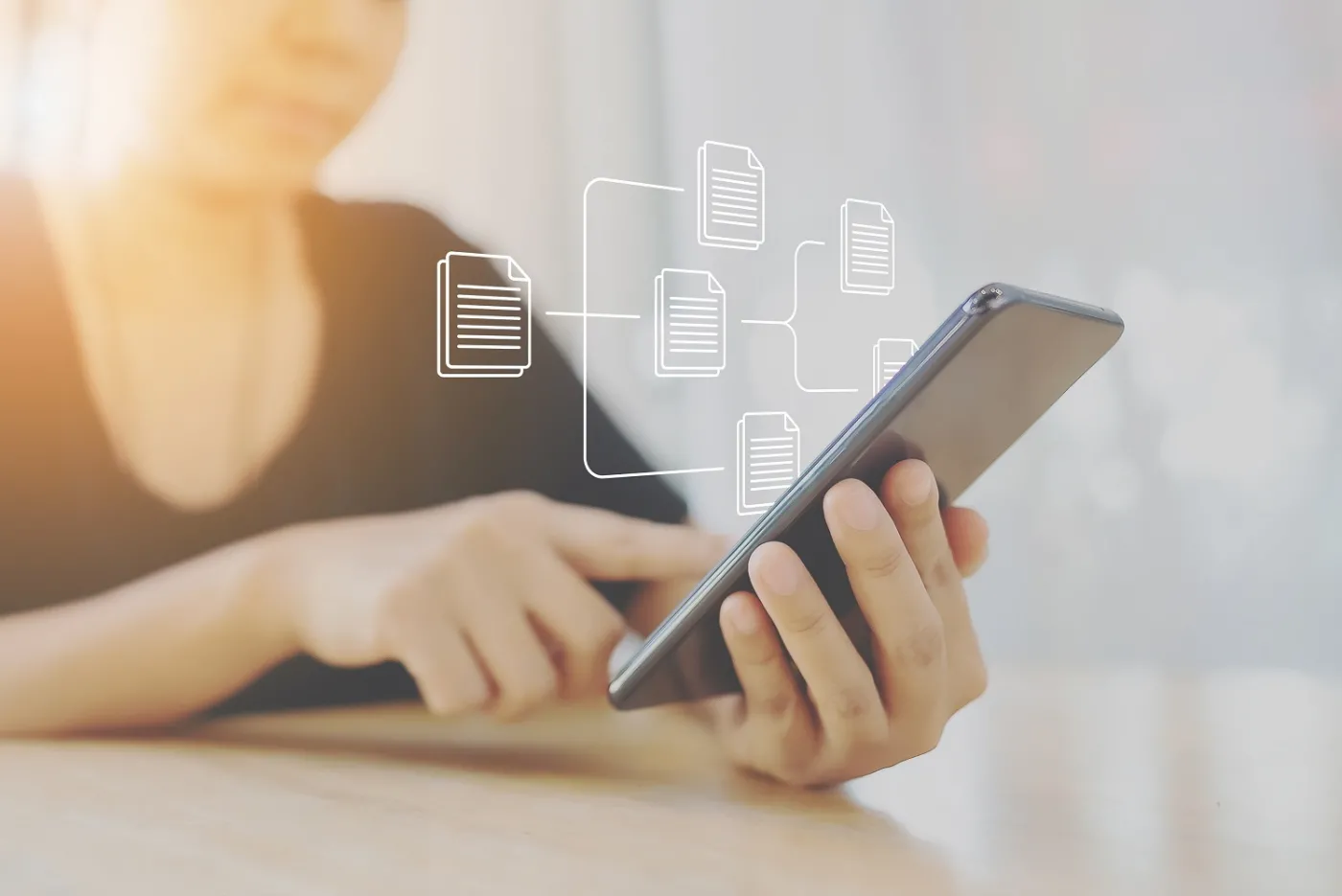 telefon dokument aplikacja mobilna