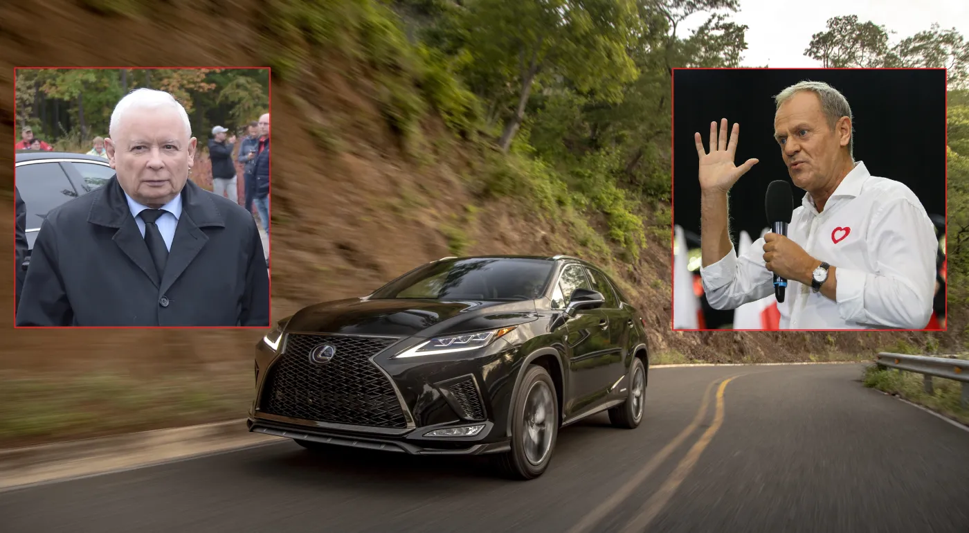 Wybory 2023. Kaczyński bez prawa jazdy? Czym jeździ Tusk? Takie auta wybierają politycy