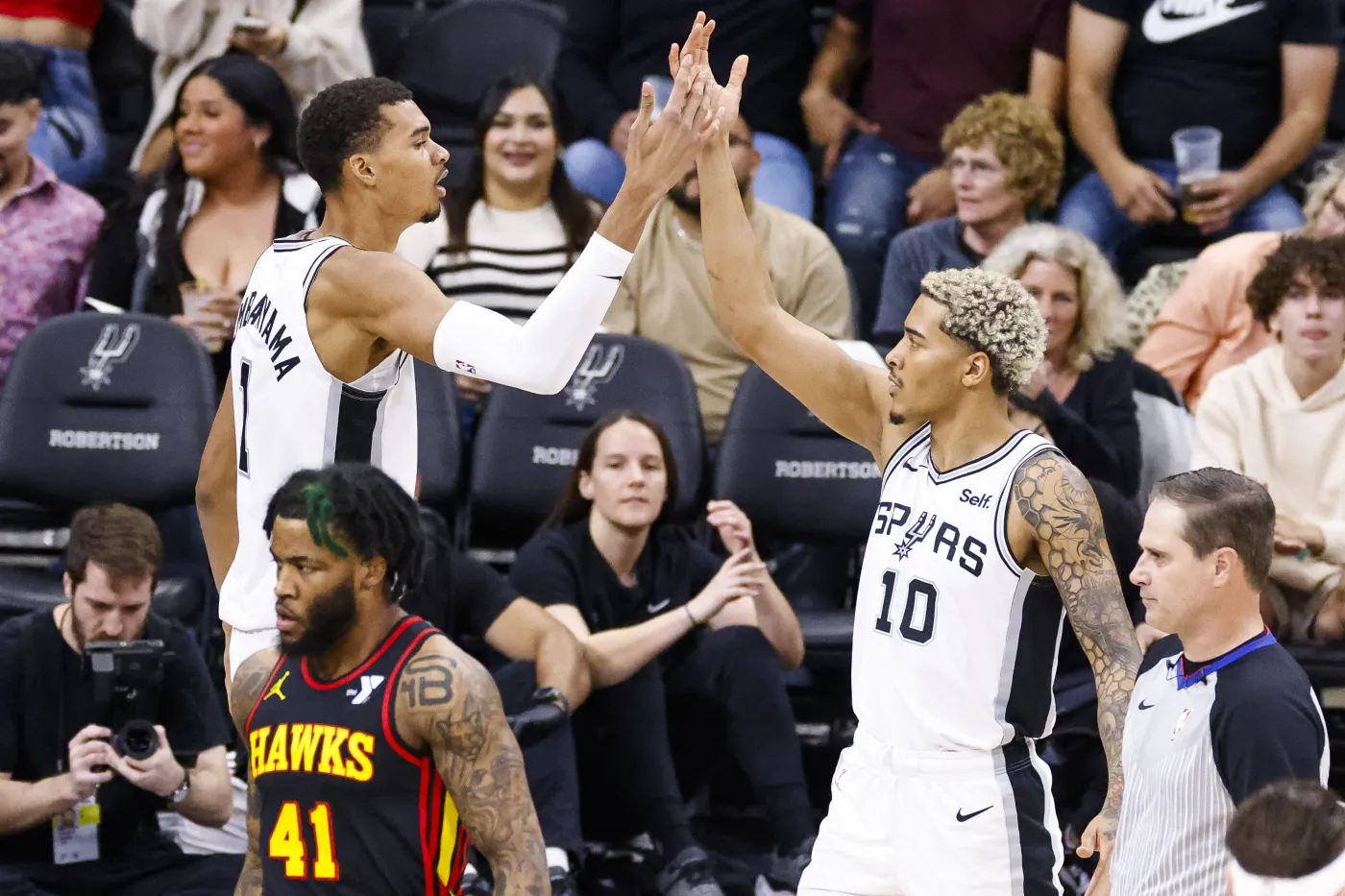 Jeremy Sochan i Victor Wembanyama