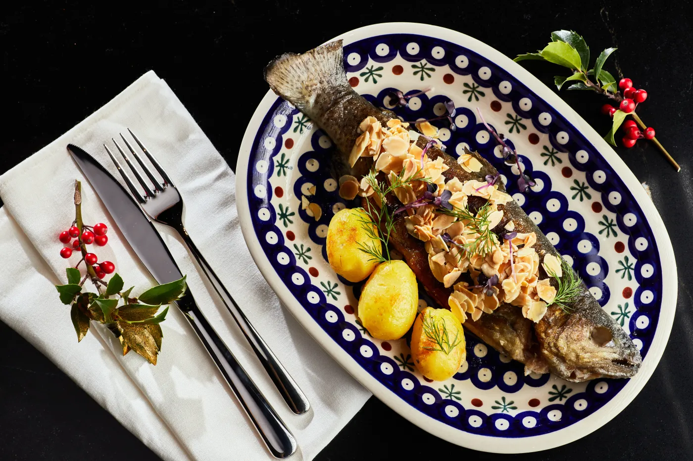 Czym zastąpić tradycyjnego karpia? Szef kuchni poleca ten przepis na pstrąga