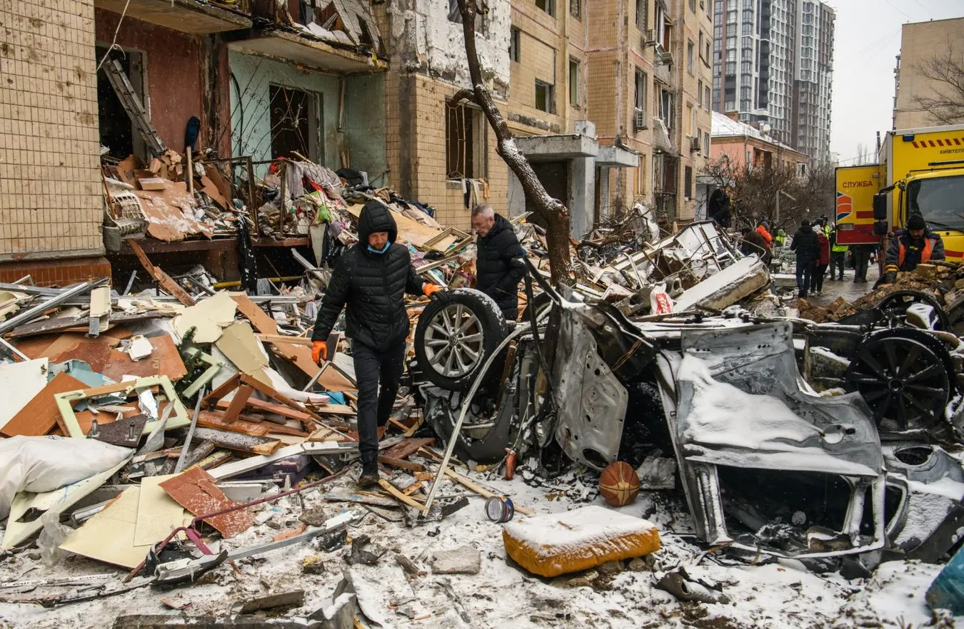 Rosyjski atak rakietowy w Kijowie