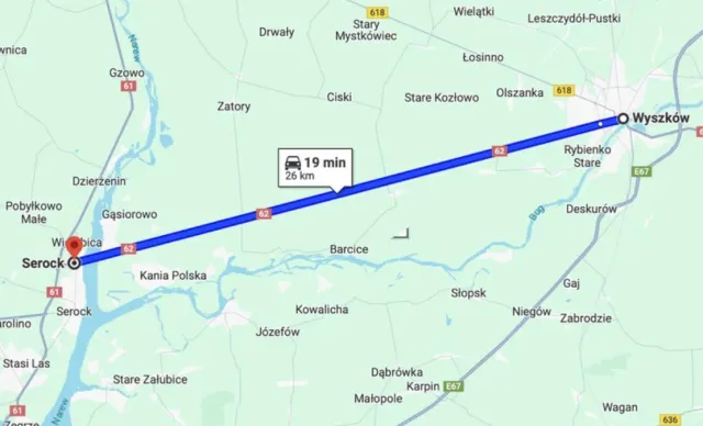 26 kilometrów bez żadnego skrętu kierownicą. Oto najdłuższa polska droga