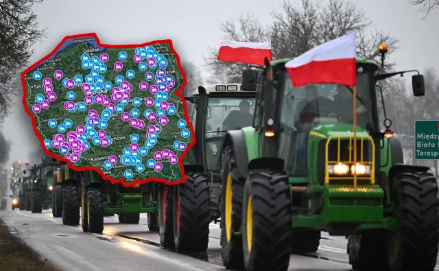 Protest 200 000 rolników już 10 maja. Oto MAPA, trasy, godziny i blokady