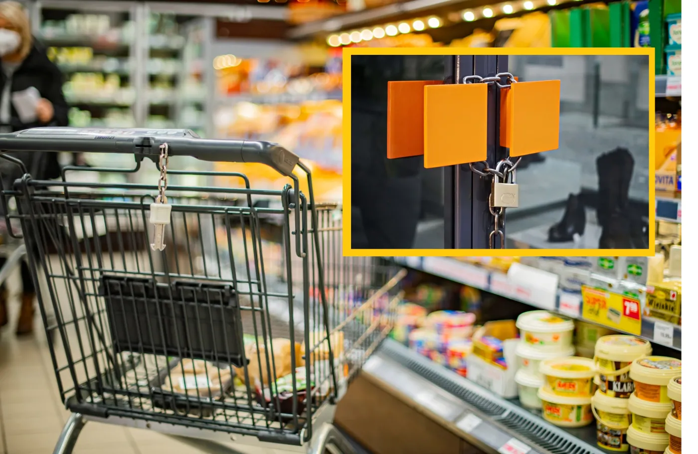 zakupy, supermarket, wózek sklepowy