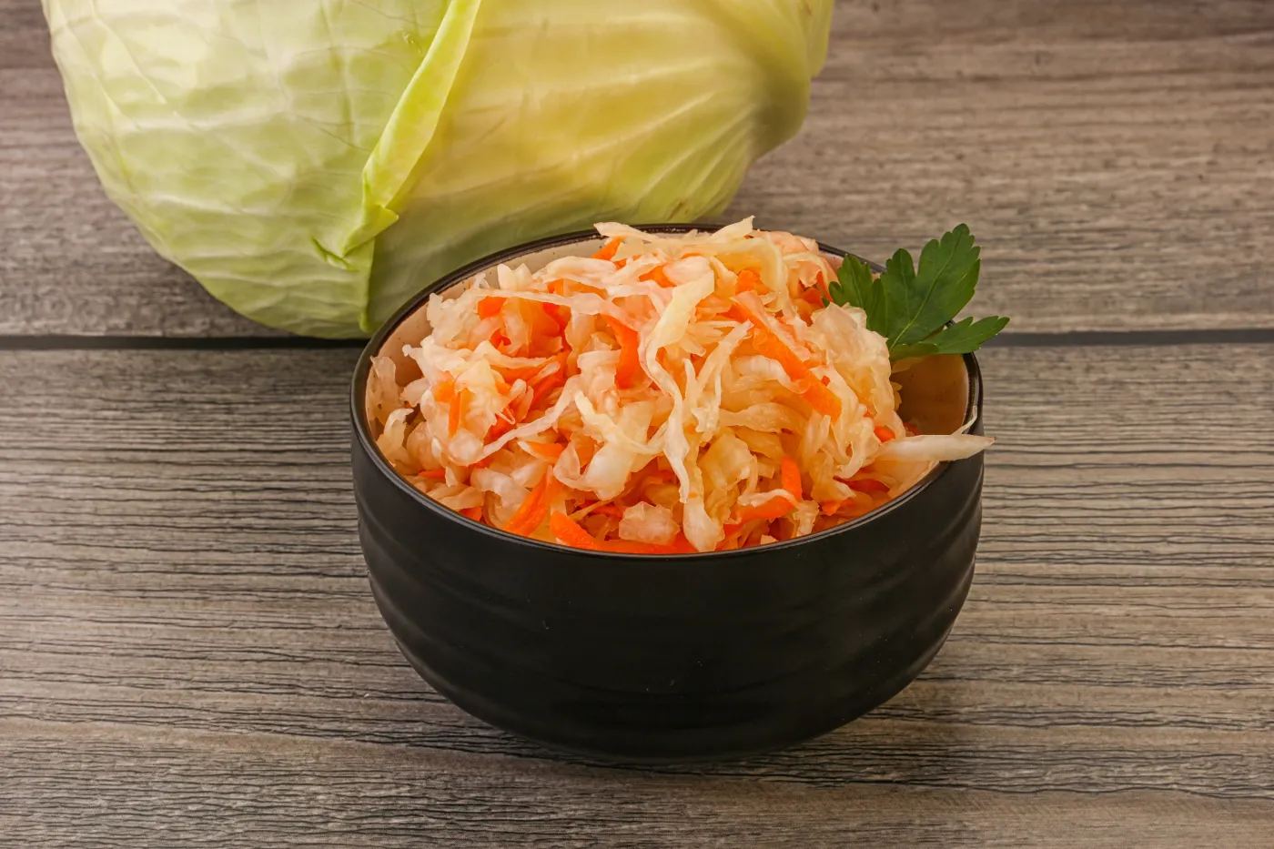 Vegan,Organic,Food,-,Sauerkraut,-,Pickled,Cabbage,In,The