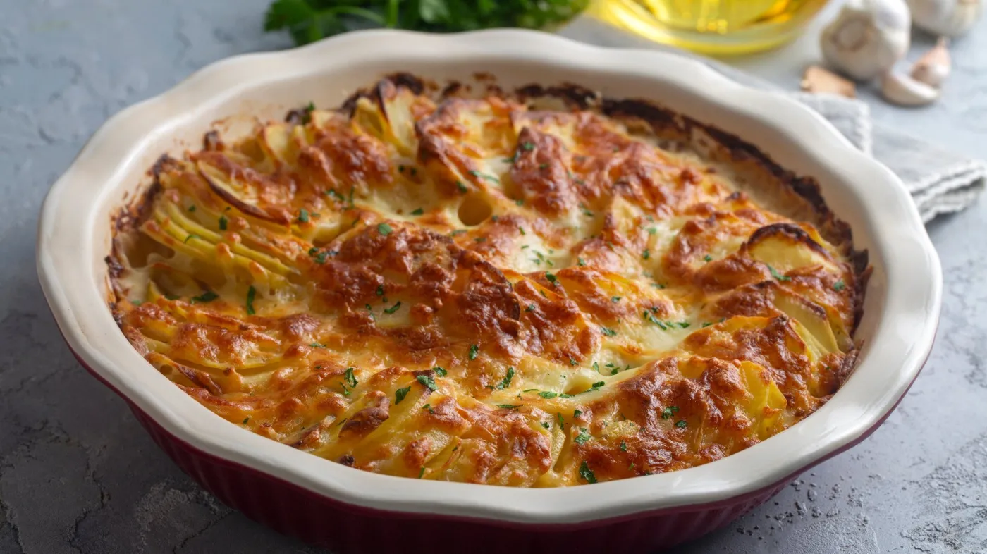 Potato,Gratin,-,Graten,(baked,Potatoes,With,Cream,And,Cheese)