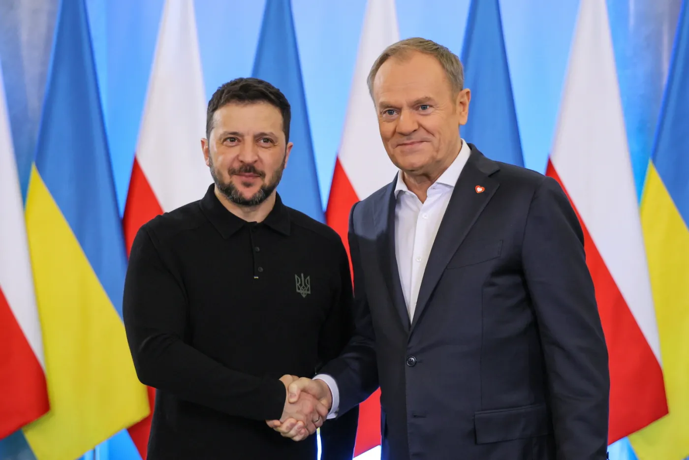 Zełenski w Warszawie. "Podziękowania po prostu nam się należą"