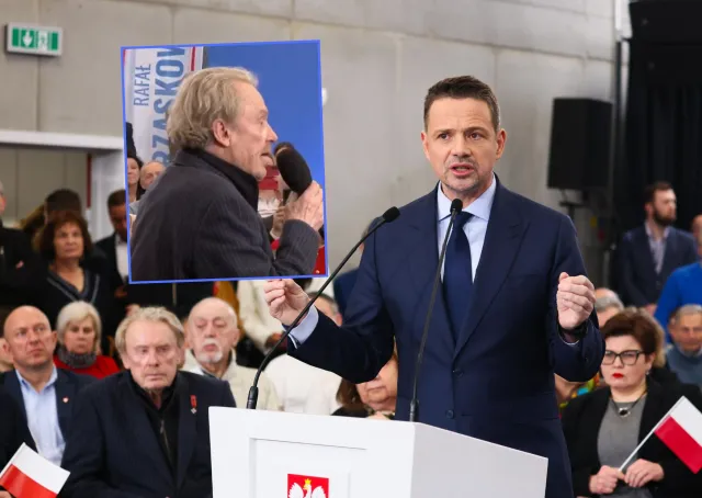 Sceny na wiecu Trzaskowskiego. Olbrychski wziął mikrofon i się zaczęło