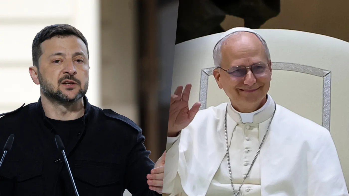 Wołodymyr Zełenski pierwszy raz rozmawiał z papieżem Leonem XIV. "Potwierdziłem gotowość"