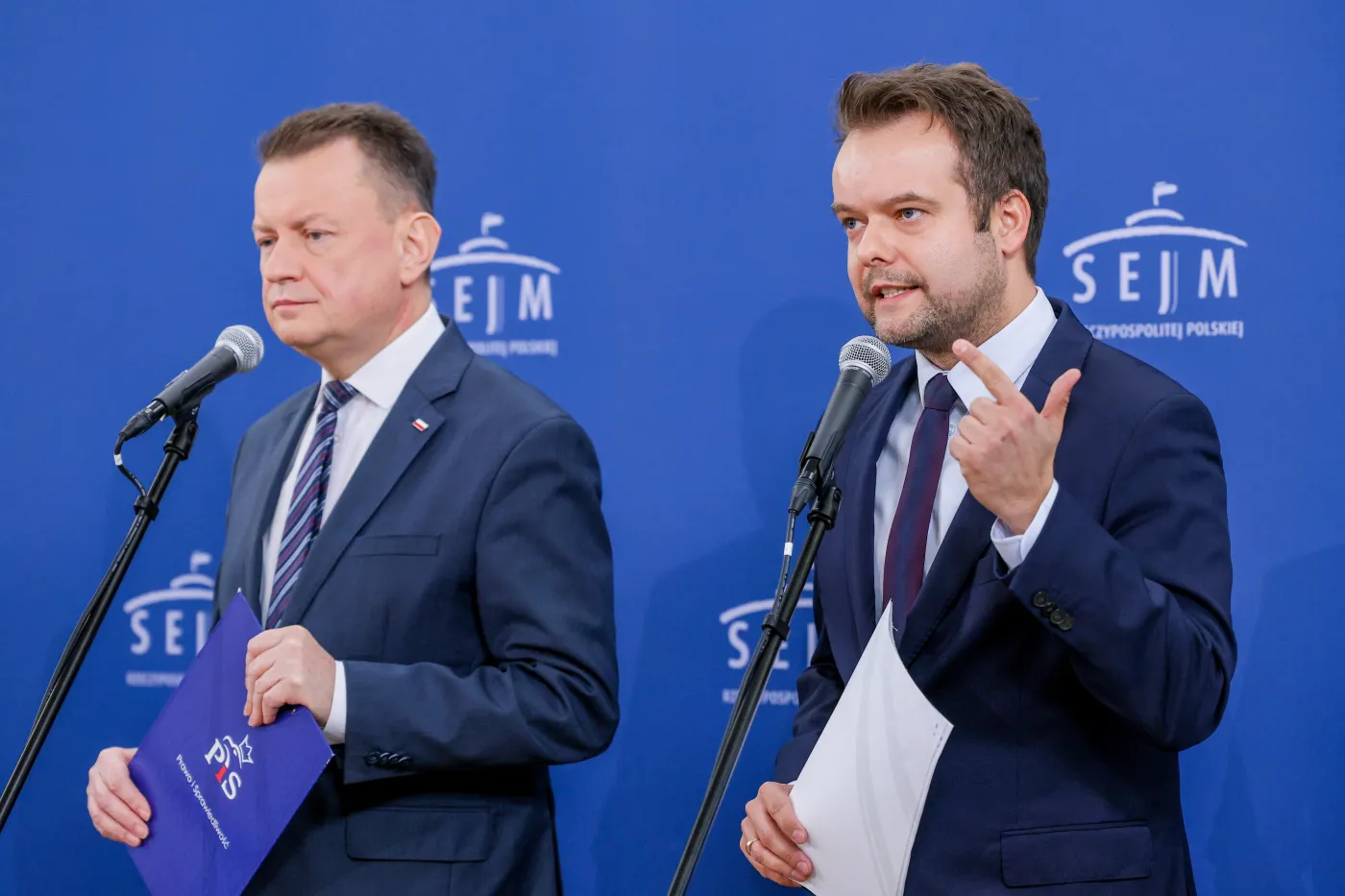 Mariusz Błaszczak i Rafał Bochenek