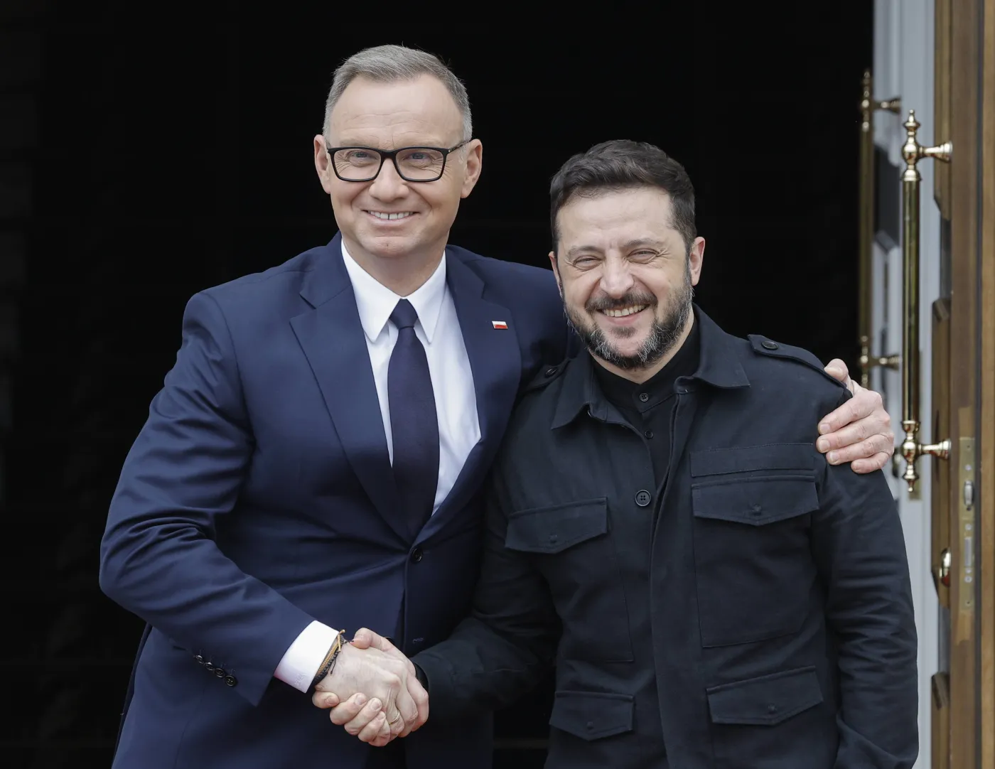 Andrzej Duda i Wołodymyr Zełenski