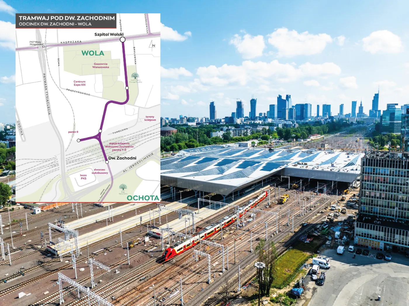 Nowa linia tramwajowa w Warszawie. Jest umowa na projekt trasy z Dworca Zachodniego na Wolę