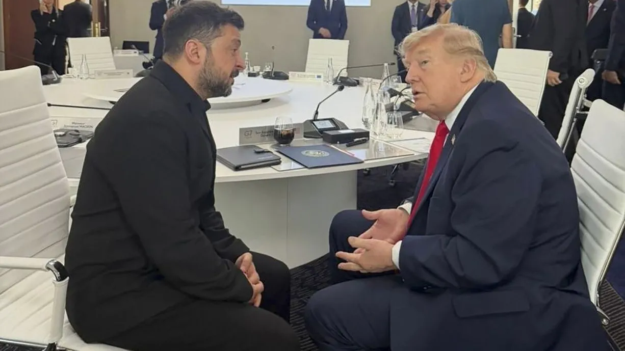 Wołodymyr Zełenski i Donald Trump
