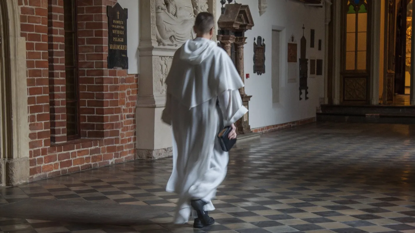 Poland,,Krakow,,July,18,,2023.,In,The,Photo,,A,Monk