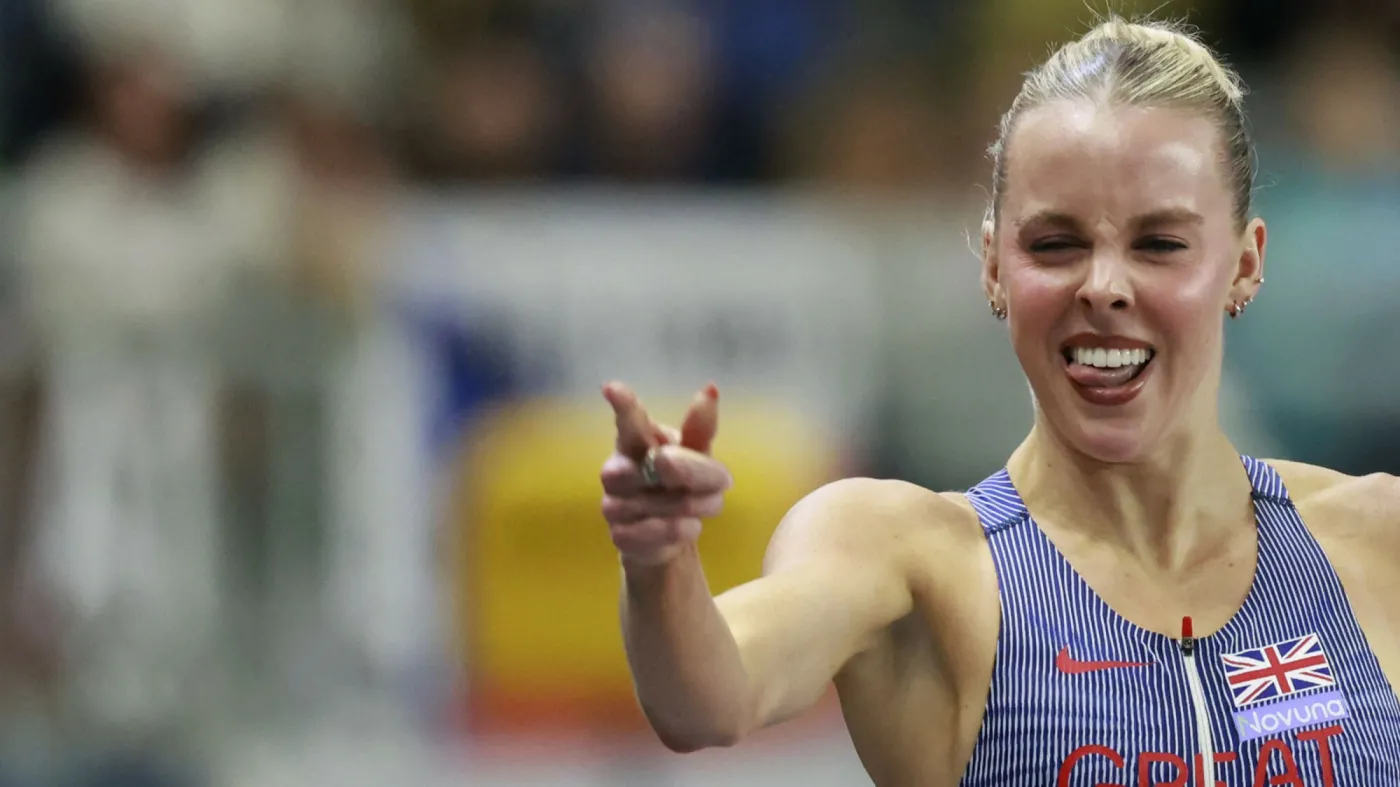 Keely Hodgkinson zaskoczyła strojem. Wyszła na bieżnię cała na czarno