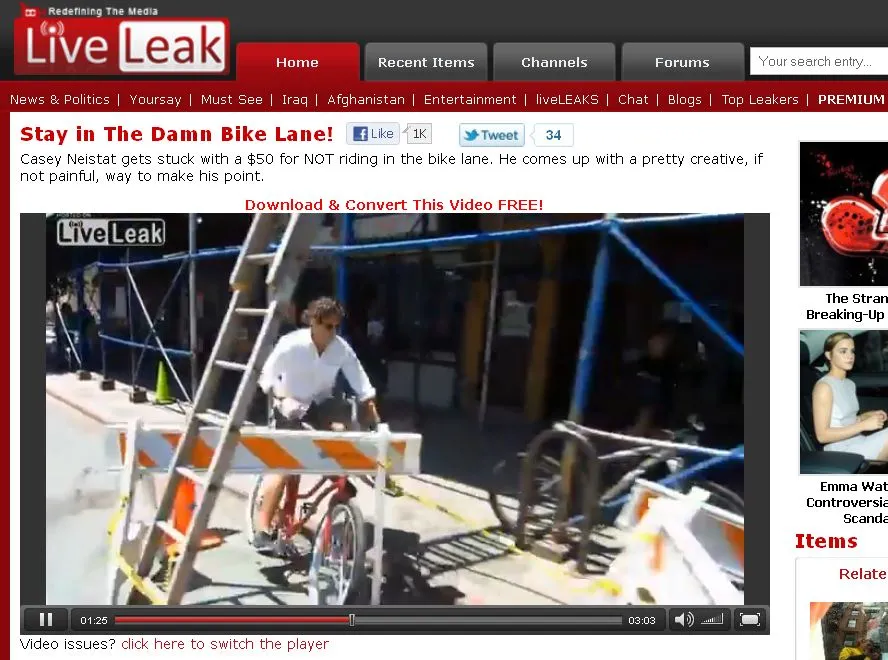 Tak kończy się jazda po ścieżce rowerowej. Zobacz wideo!