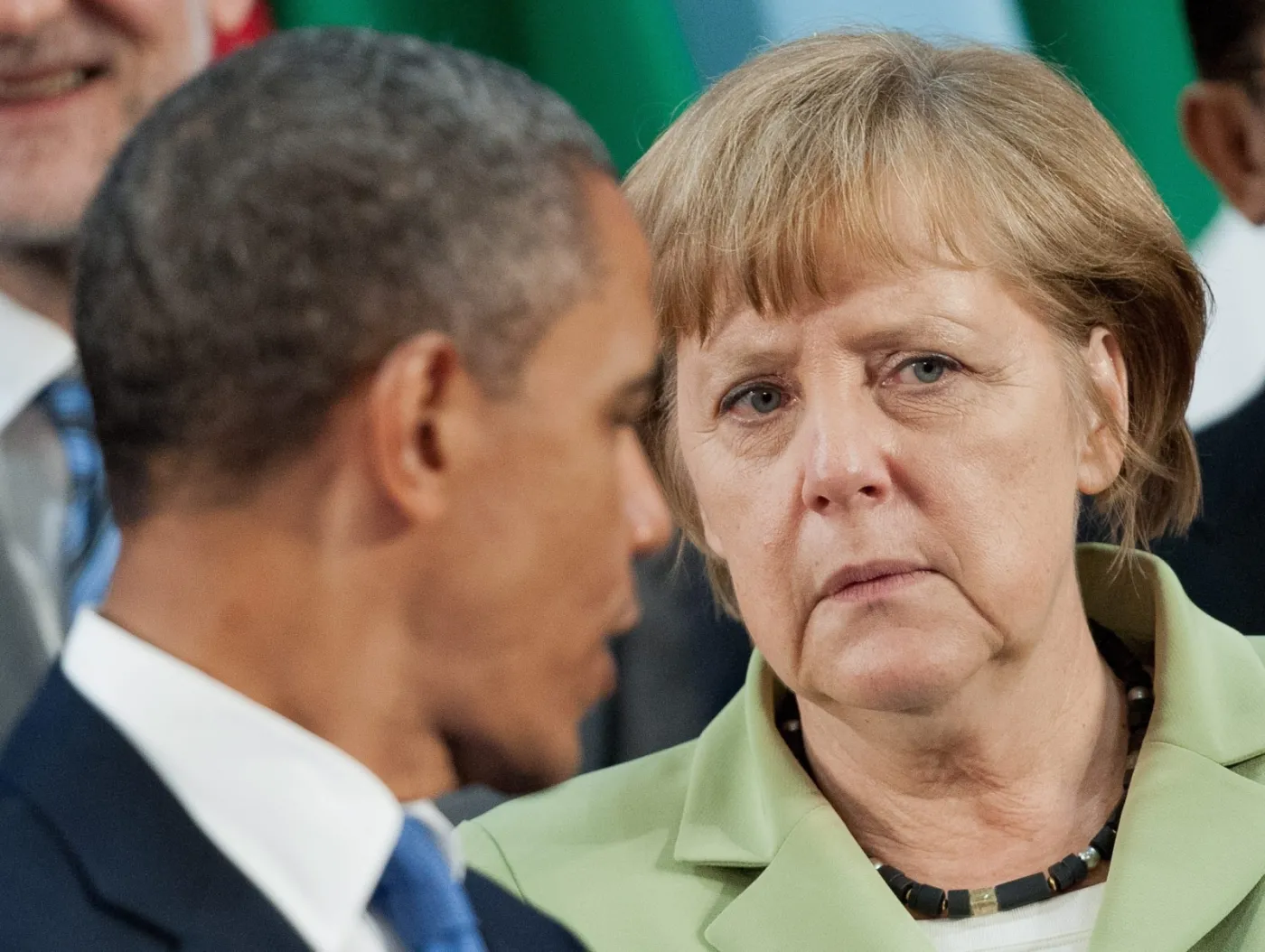 Prezydent USA Barack Obama i kanclerz Niemiec Angela Merkel na szczycie grupy G20