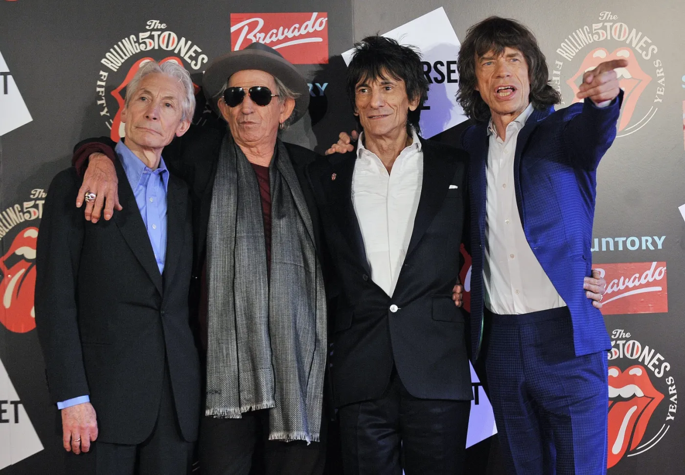 The Rolling Stones na owarciu wystawy w Somerset House