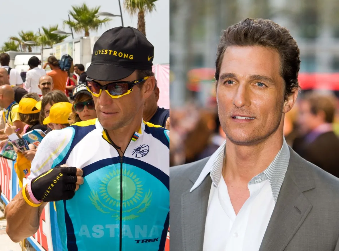 Lance Armstrong i Matthew McConaughey 