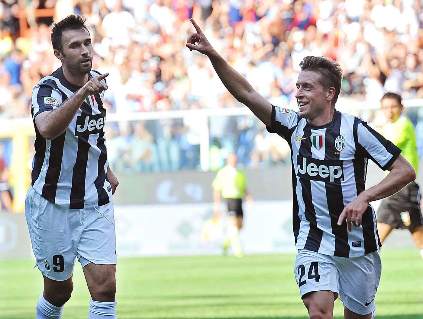 Emanuele Giaccherini i Mirko Vucinic 