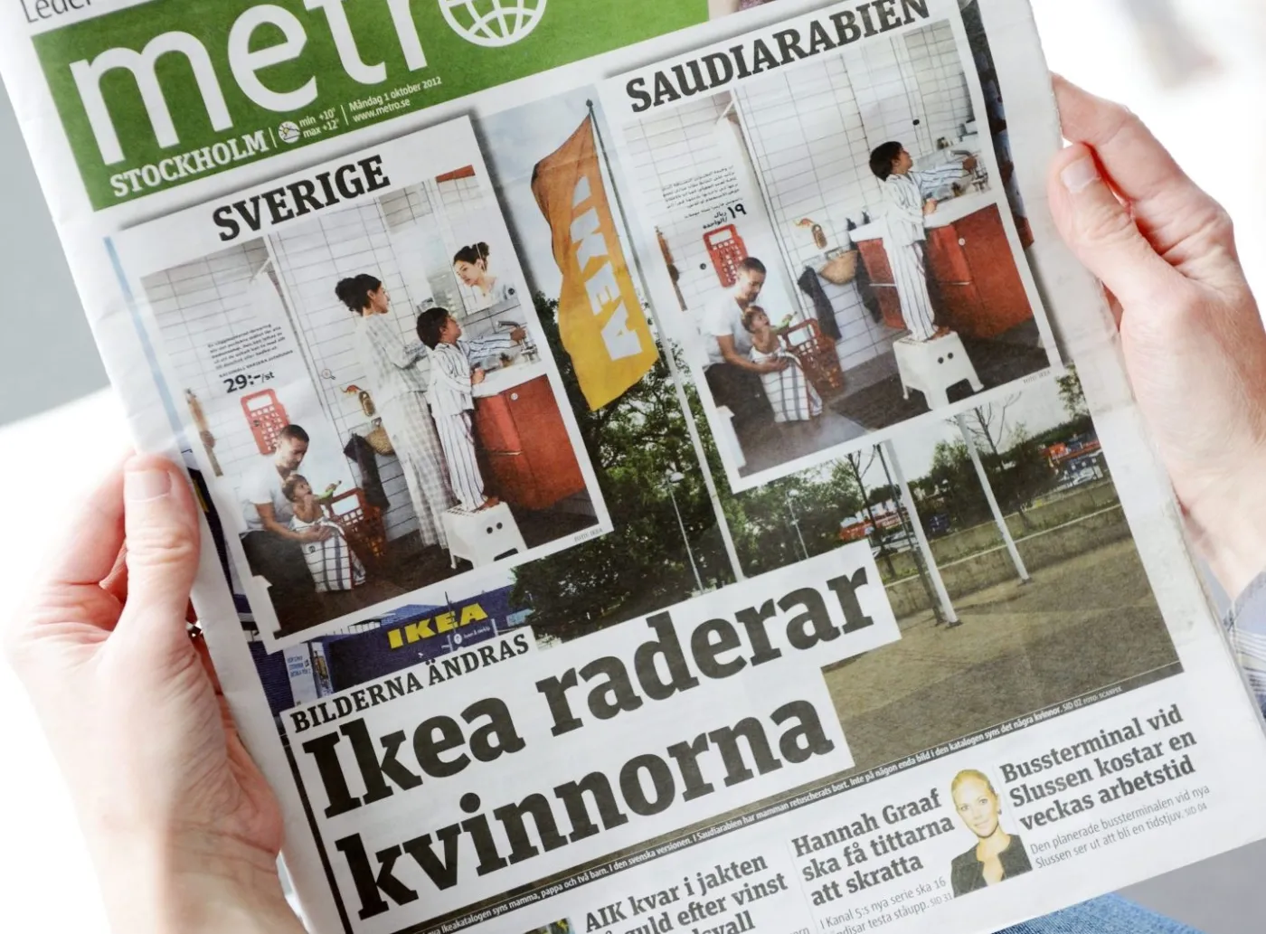 Seksizm w katalogu IKEA? Koncern wymazuje kobiety