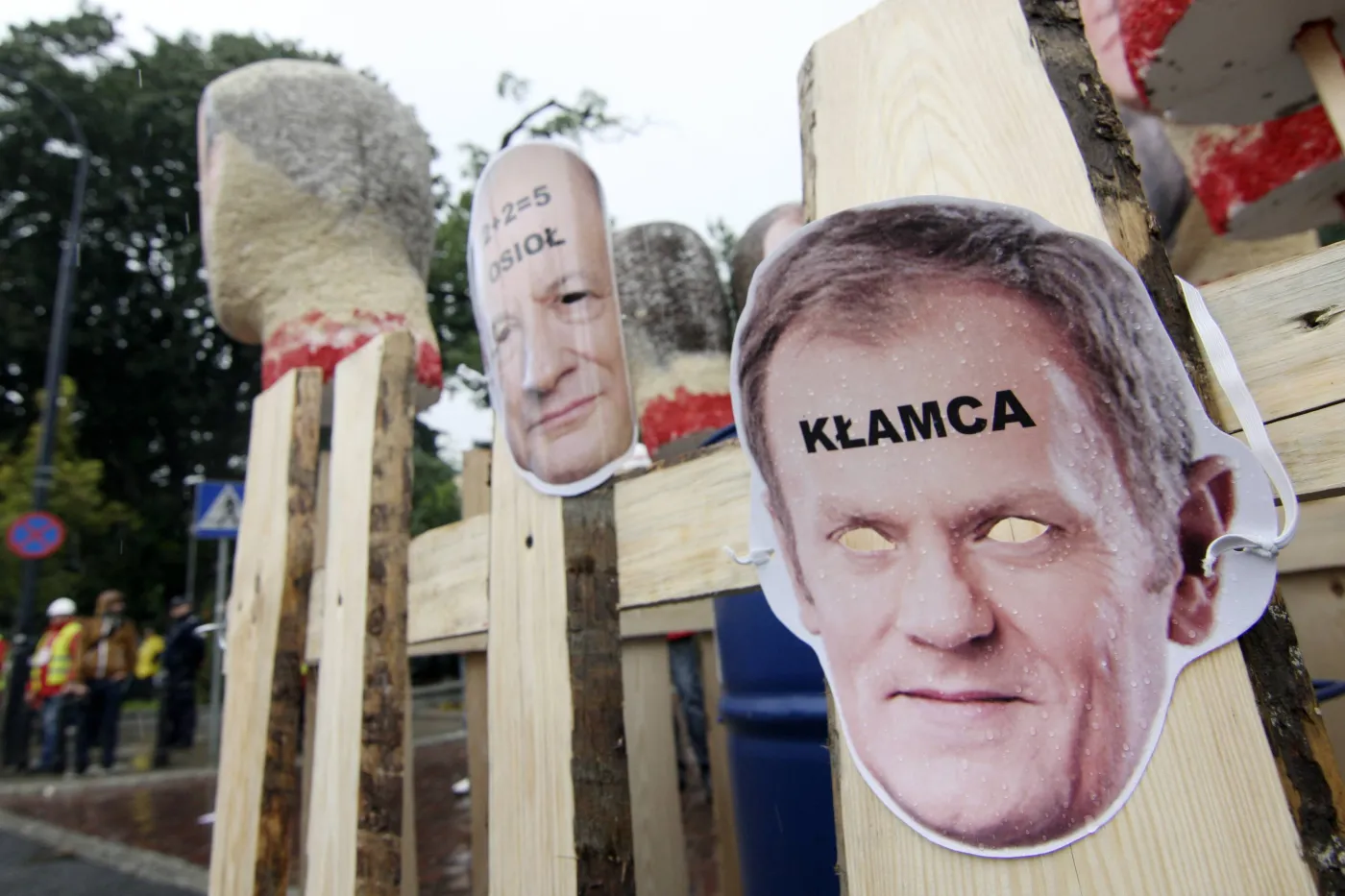 "Tusk, bój się Boga!!!". Hasła związkowców