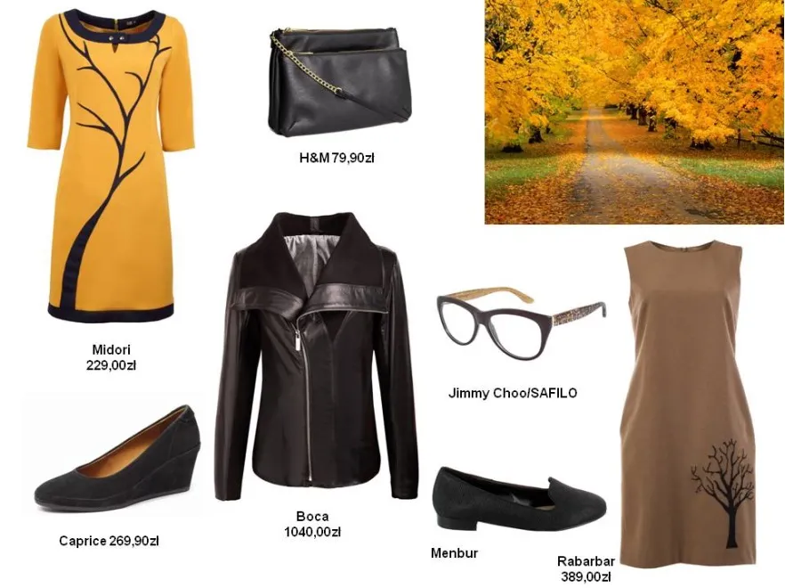 Modne stylizacje inspirowane kolorami jesieni