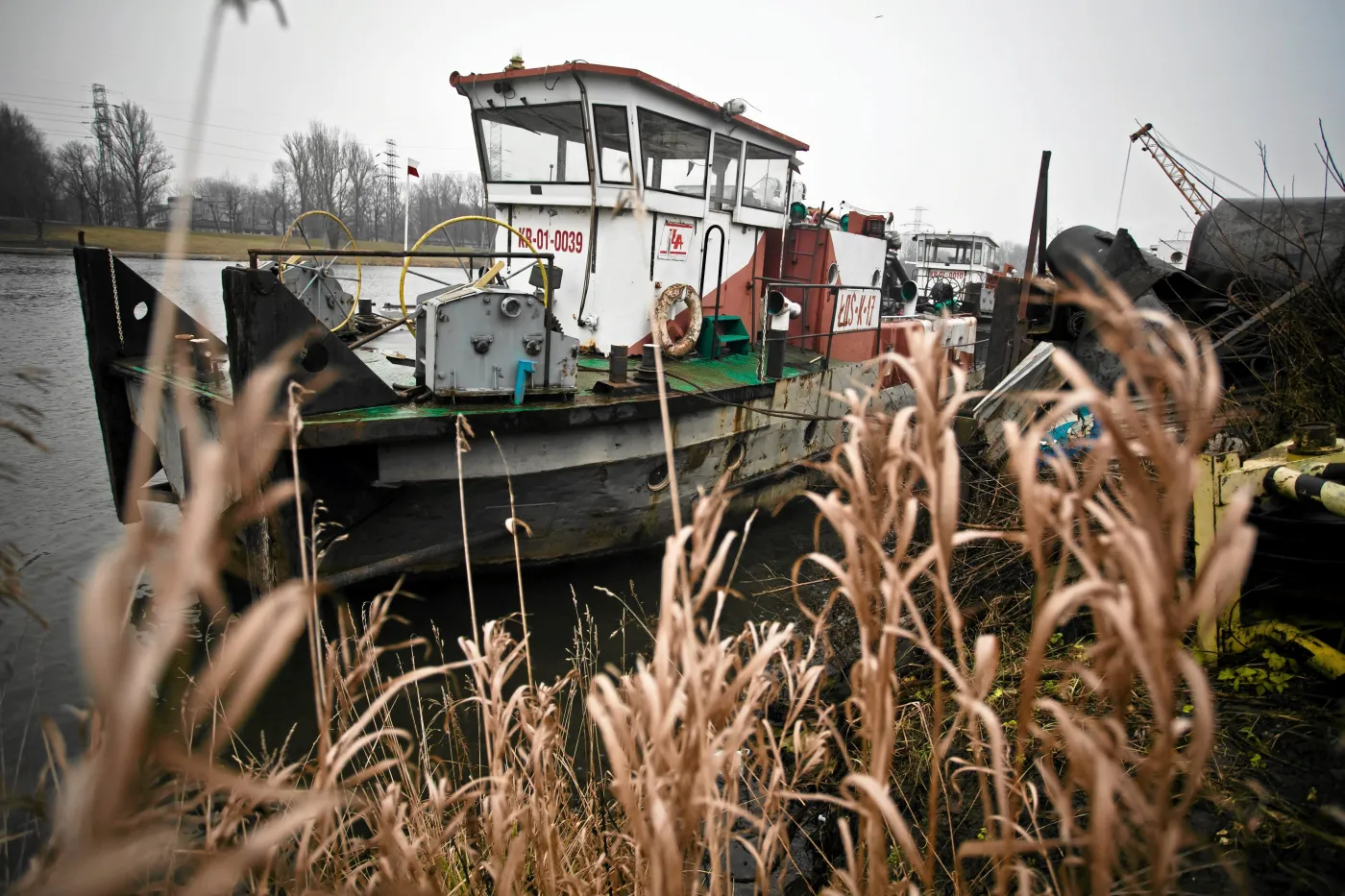 Port rzeczny na Wiśle, gdzie znaleziono fragmenty szczątków zamordowanej studentki