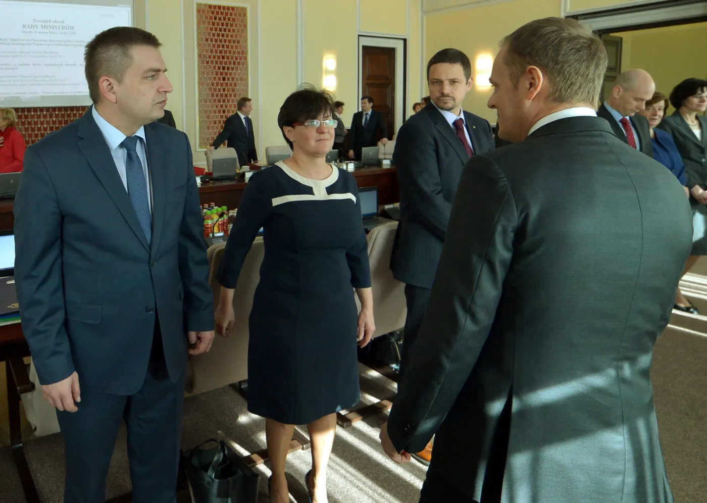 Posiedzenie rządu - Bartosz Arłukowicz i Donald Tusk