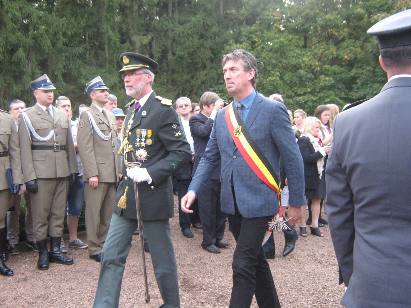 Obchody 70-lecia wyzwolenia Flandrii przez Pierwszą Dywizję Pancerną gen. Stanisława Maczka na cmentarzu wojskowym w Lommel 