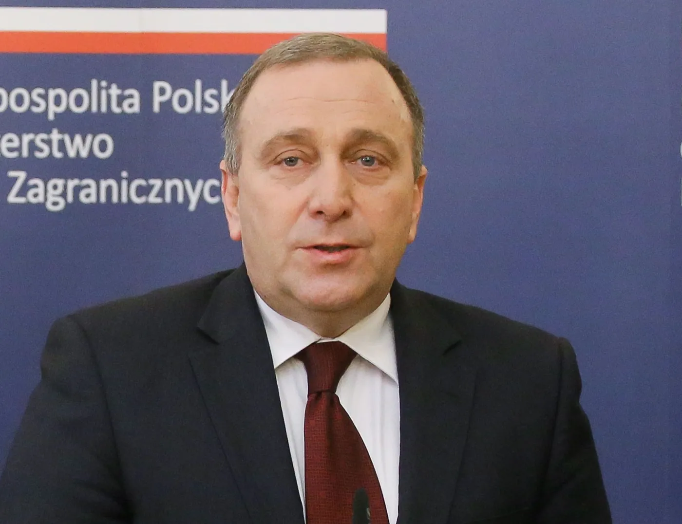 Minister spraw zagranicznych Grzegorz Schetyna